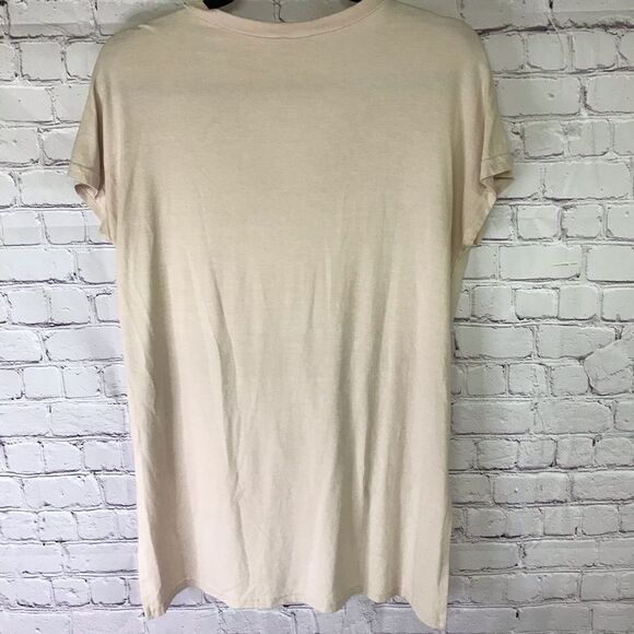 Suzy D London Ballet Pink Faux Wrap Drape VNeck Tee S/M - Picture 10 of 12